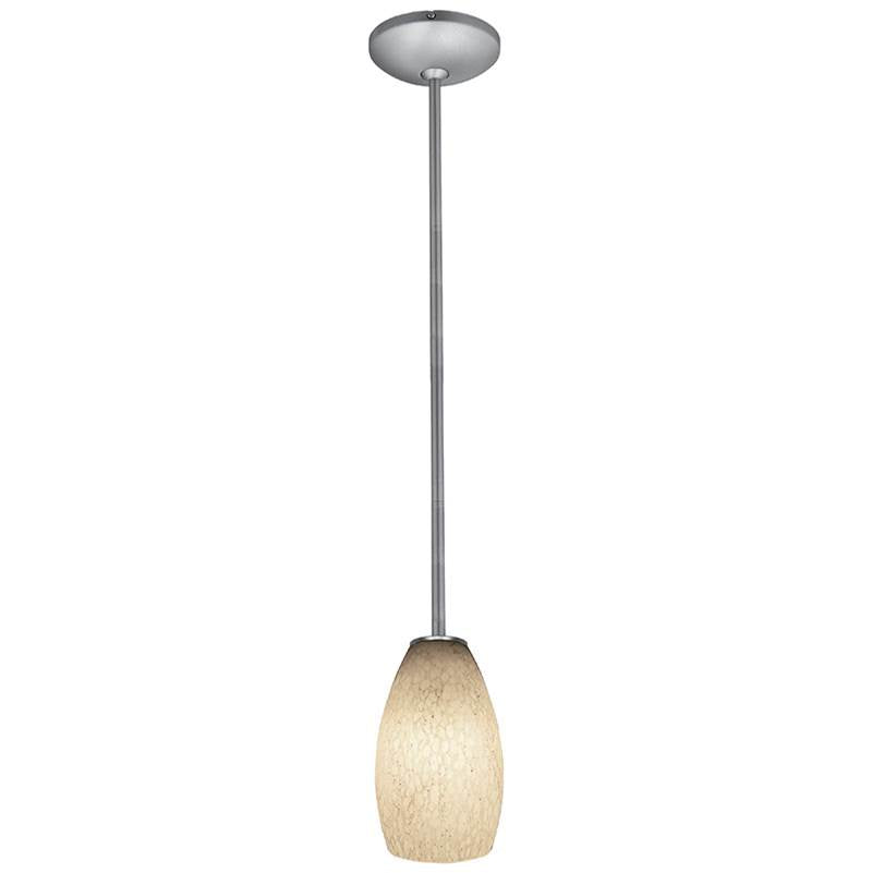 Access Lighting 28012-1R-BS/WHST Brushed Steel Pendant Image 4