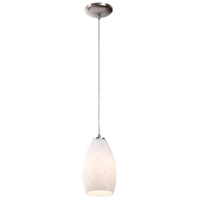 Access Lighting 28012-3C-BS/WHST Brushed Steel Led Pendant Image 1