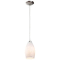 Access Lighting 28012-3C-BS/WHST Brushed Steel Led Pendant Image 1