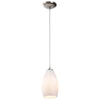 Access Lighting 28012-3C-BS/WHST Brushed Steel Led Pendant Image 1