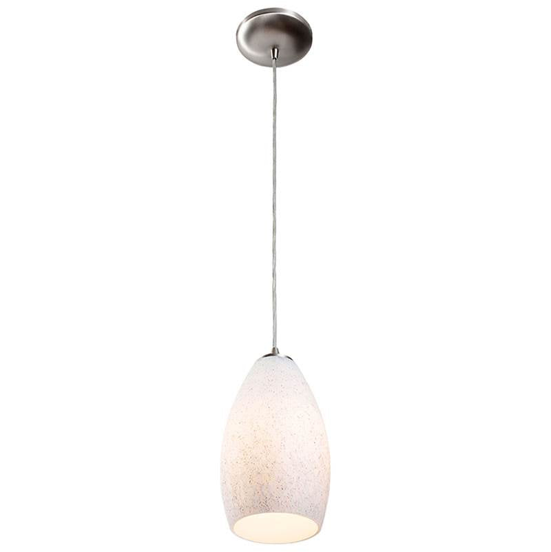 Access Lighting 28012-3C-BS/WHST Brushed Steel Led Pendant Image 3