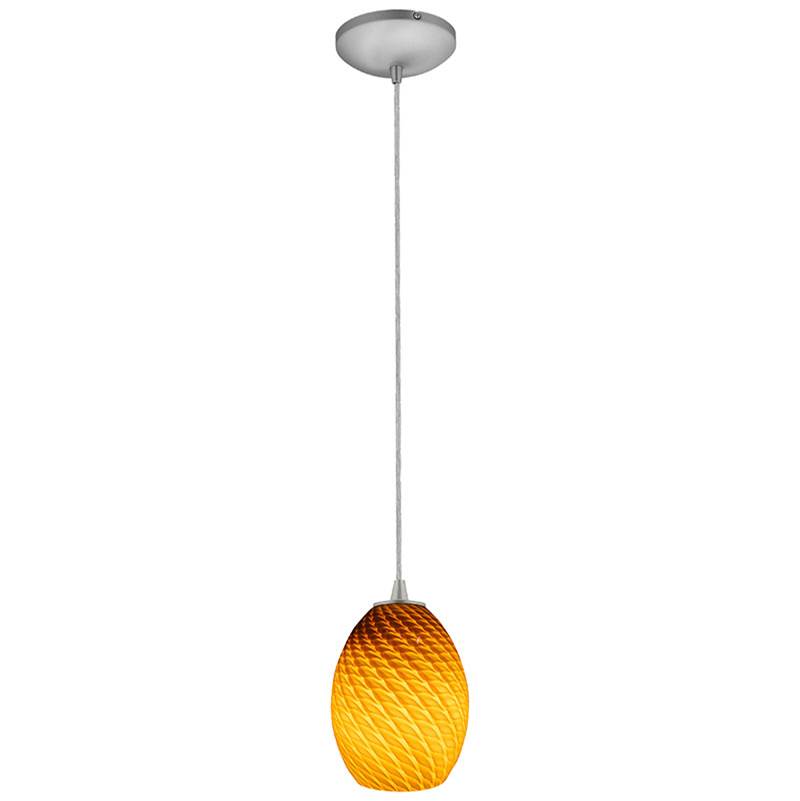 Access Lighting 28023-3C-BS/AMBFB Brushed Steel Led Pendant Image 4