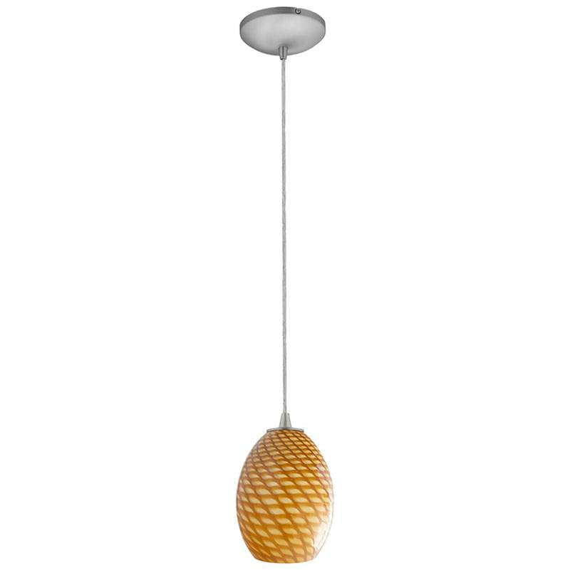 Access Lighting 28023-3C-BS/AMBFB Brushed Steel Led Pendant Image 2