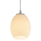 Access Lighting 28023-3C-BS/WHTFB Brushed Steel Led Pendant Image 3