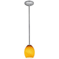 Access Lighting 28023-1R-BS/AMBFB Brushed Steel Pendant Image 1
