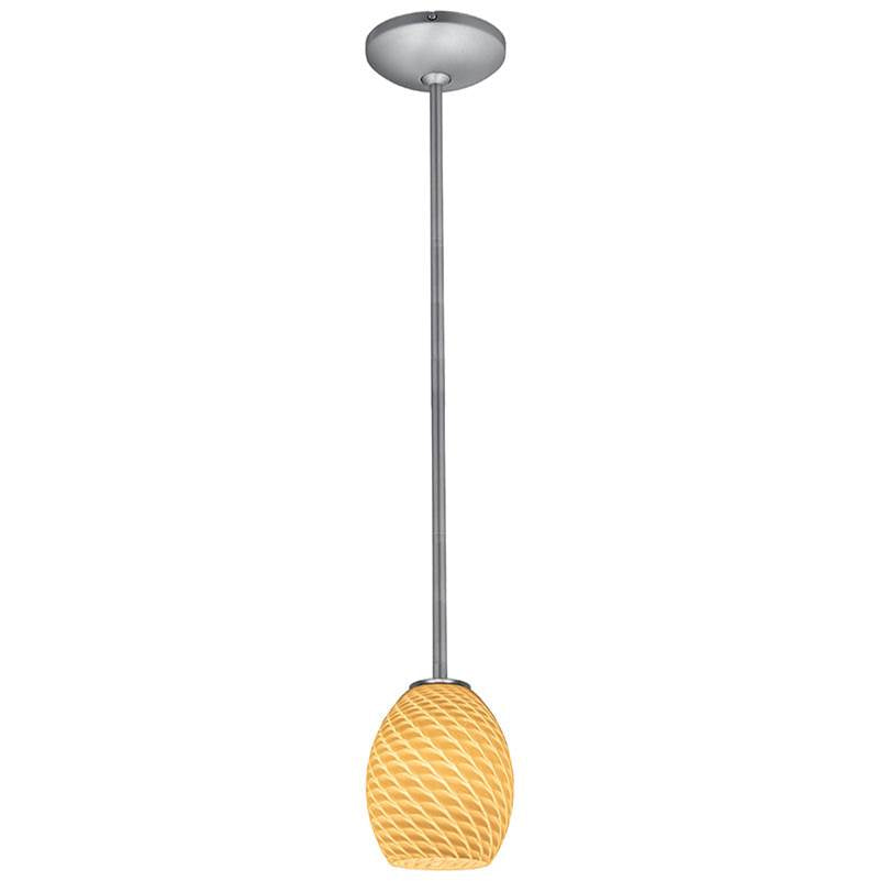 Access Lighting 28023-3R-BS/WHTFB Brushed Steel Led Pendant Image 4