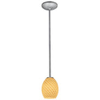 Access Lighting 28023-3R-BS/WHTFB Brushed Steel Led Pendant Image 4