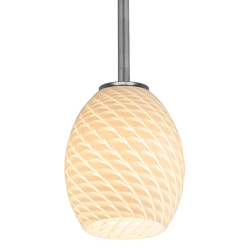 Access Lighting 28023-3R-BS/WHTFB Brushed Steel Led Pendant Image 3