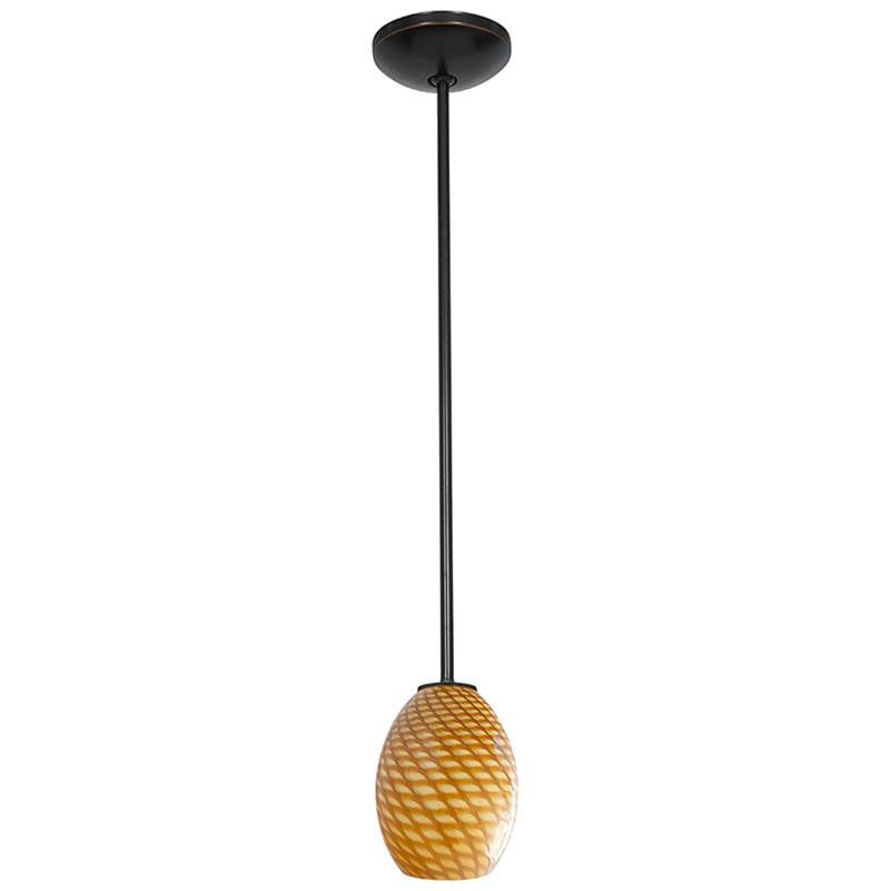 Access Lighting 28023-3R-ORB/AMBFB Oil Rubbed Bronze Led Pendant Image 2