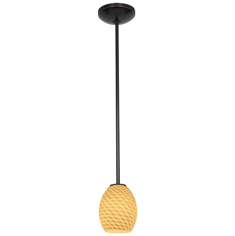 Access Lighting 28023-3R-ORB/WHTFB Oil Rubbed Bronze Led Pendant Image 4