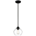 Access Lighting 28103LEDDLP-MBL/CLR Matte Black Led Pendant Image 1