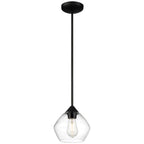 Access Lighting 28103LEDDLP-MBL/CLR Matte Black Led Pendant Image 1