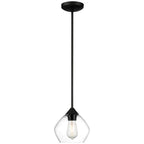 Access Lighting 28103LEDDLP-MBL/CLR Matte Black Led Pendant Image 3