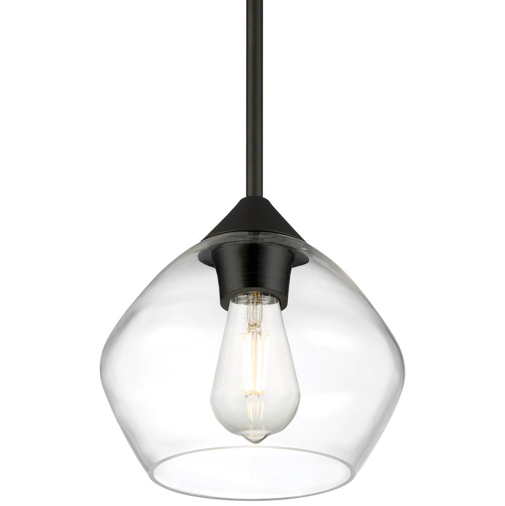 Access Lighting 28103LEDDLP-MBL/CLR Matte Black Led Pendant Image 2