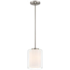 Access Lighting 28109-BS/CLOP Brushed Steel Seville Pendant Image 1