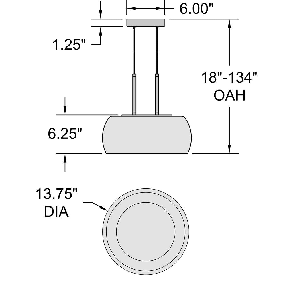 Access Lighting 28986LEDD-MBL/SMK Matte Black Led Pendant Image 3