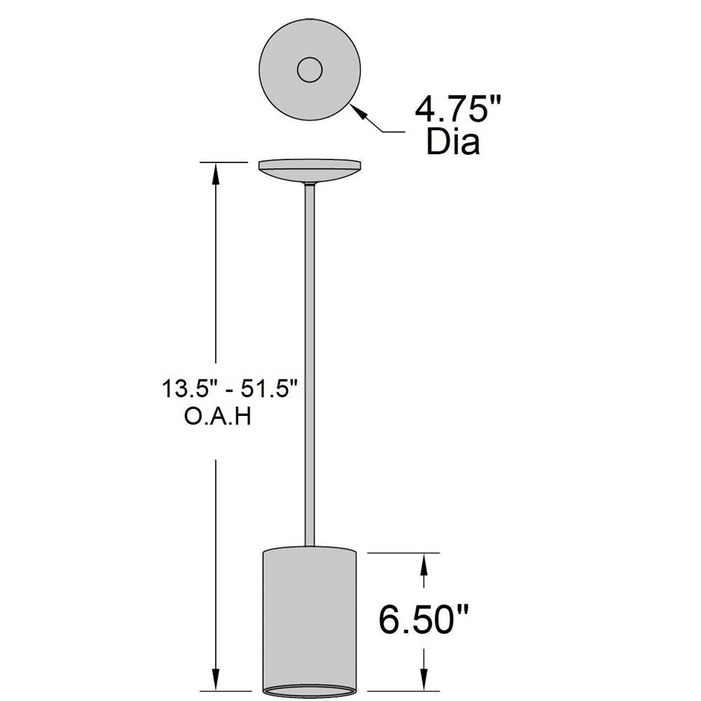 Access Lighting 29000-SAT Satin Pilson Led Pendant Image 3