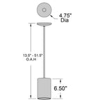 Access Lighting 29000-SAT Satin Pilson Led Pendant Image 3