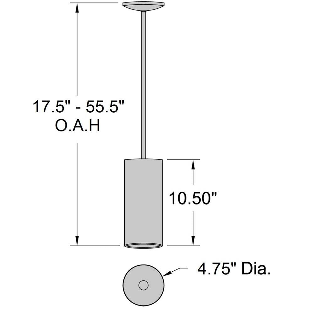 Access Lighting 29001-MWH Matte White Pilson Led Pendant Image 2