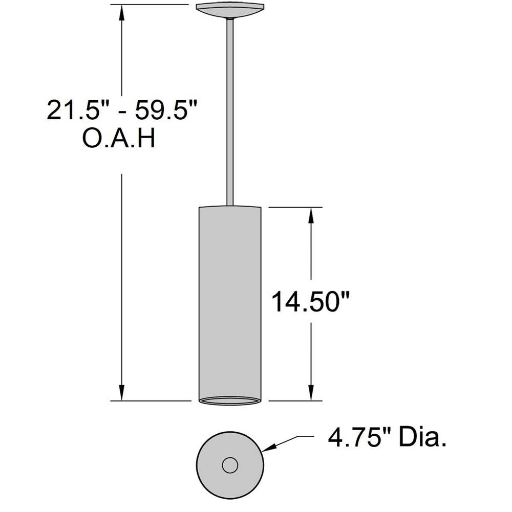 Access Lighting 29002-SAT Satin Pilson Led Pendant Image 2