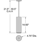 Access Lighting 29002-SAT Satin Pilson Led Pendant Image 2