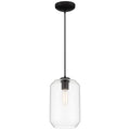 Access Lighting 29010LEDDLP-BL/CLR Black Clarity Led Pendant Image 1