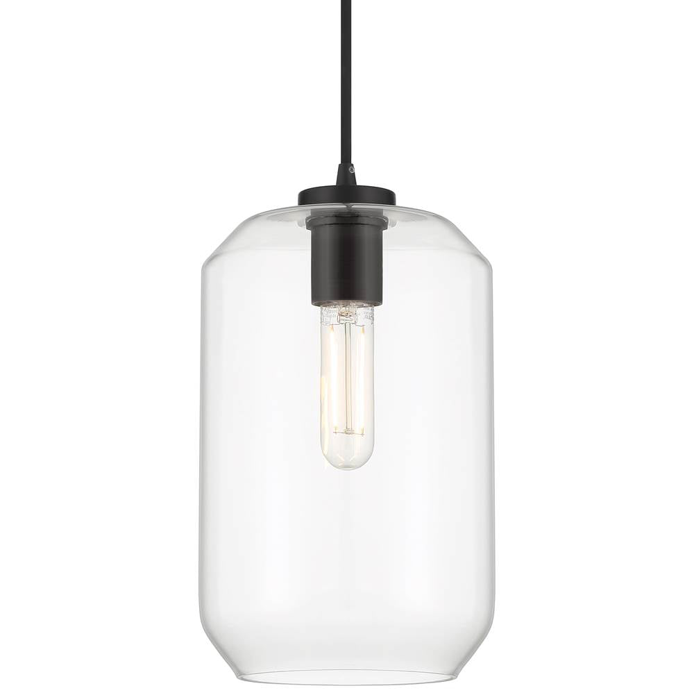 Access Lighting 29010LEDDLP-BL/CLR Black Clarity Led Pendant Image 3