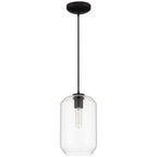 Access Lighting 29010LEDDLP-BL/CLR Black Clarity Led Pendant Image 2