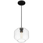 Access Lighting 29011LEDDLP-BL/CLR Black Clarity Led Pendant Image 4