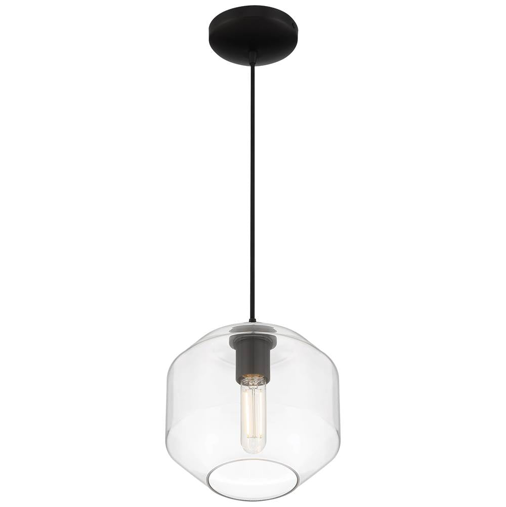 Access Lighting 29011LEDDLP-BL/CLR Black Clarity Led Pendant Image 4