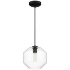 Access Lighting 29011LEDDLP-BL/CLR Black Clarity Led Pendant Image 2