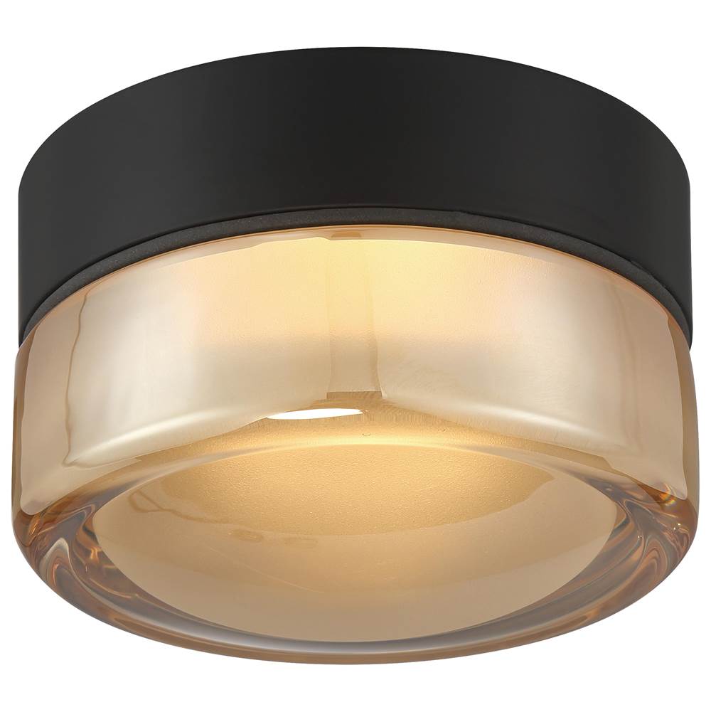 Access Lighting 29497LEDD-MBL/AMB Matte Black Led Flush Mount Image 2