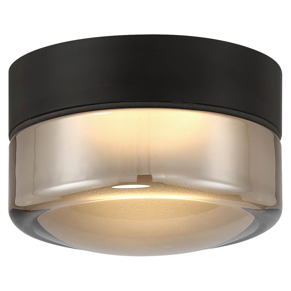 Access Lighting 29497LEDD-MBL/SMK Matte Black Led Flush Mount Image 1