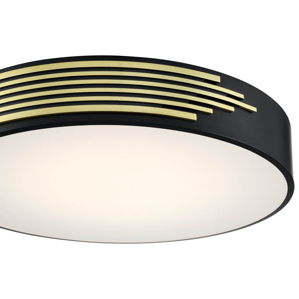 Access Lighting 49951LEDD-BL/ACR Black Led Flush Mount Image 2