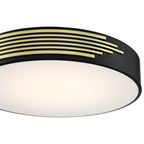 Access Lighting 49951LEDD-BL/ACR Black Led Flush Mount Image 2