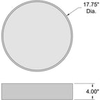 Access Lighting 49961LEDDLP-BL/ACR Black Led Flush Mount Image 2