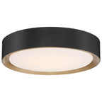Access Lighting 49970LEDDCS-MBL/ACR Matte Black 3cct Led Flush Mount Image 1