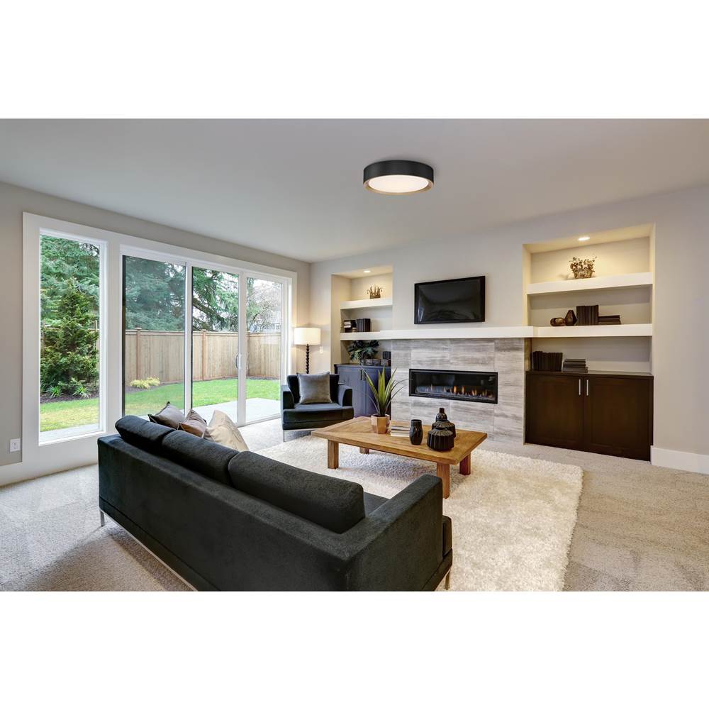 Access Lighting 49970LEDDCS-MBL/ACR Matte Black 3cct Led Flush Mount Image 4