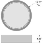 Access Lighting 49972LEDDCS-MBL/ACR Matte Black 3cctled Flush Mount Image 4
