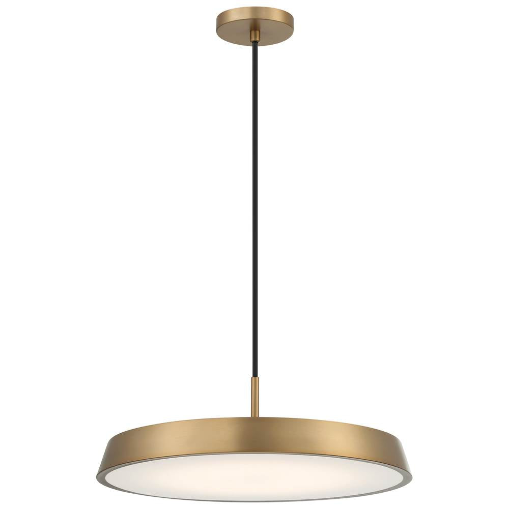 Access Lighting 50977LEDDCS-BG/WHT Brushed Gold 3cct Led Pendant Image 1