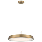 Access Lighting 50977LEDDCS-BG/WHT Brushed Gold 3cct Led Pendant Image 1