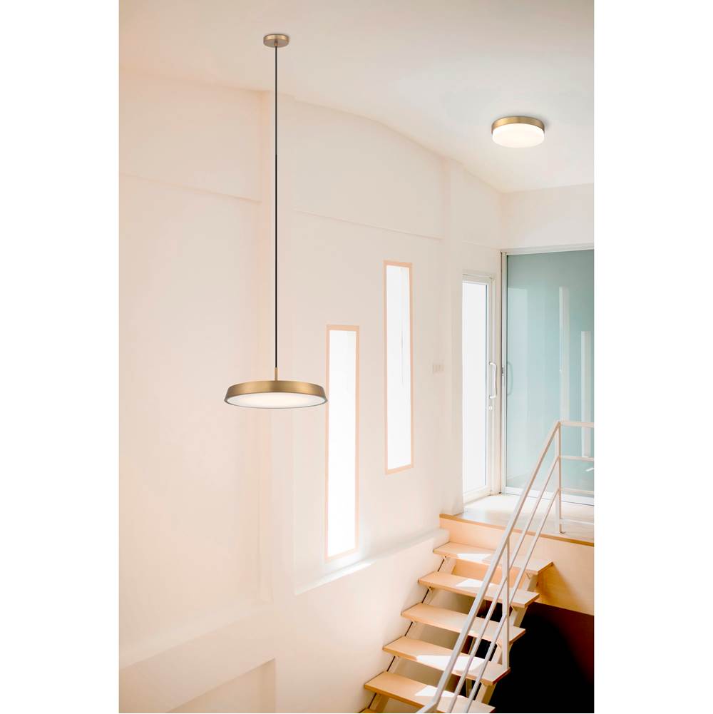 Access Lighting 50977LEDDCS-BG/WHT Brushed Gold 3cct Led Pendant Image 4