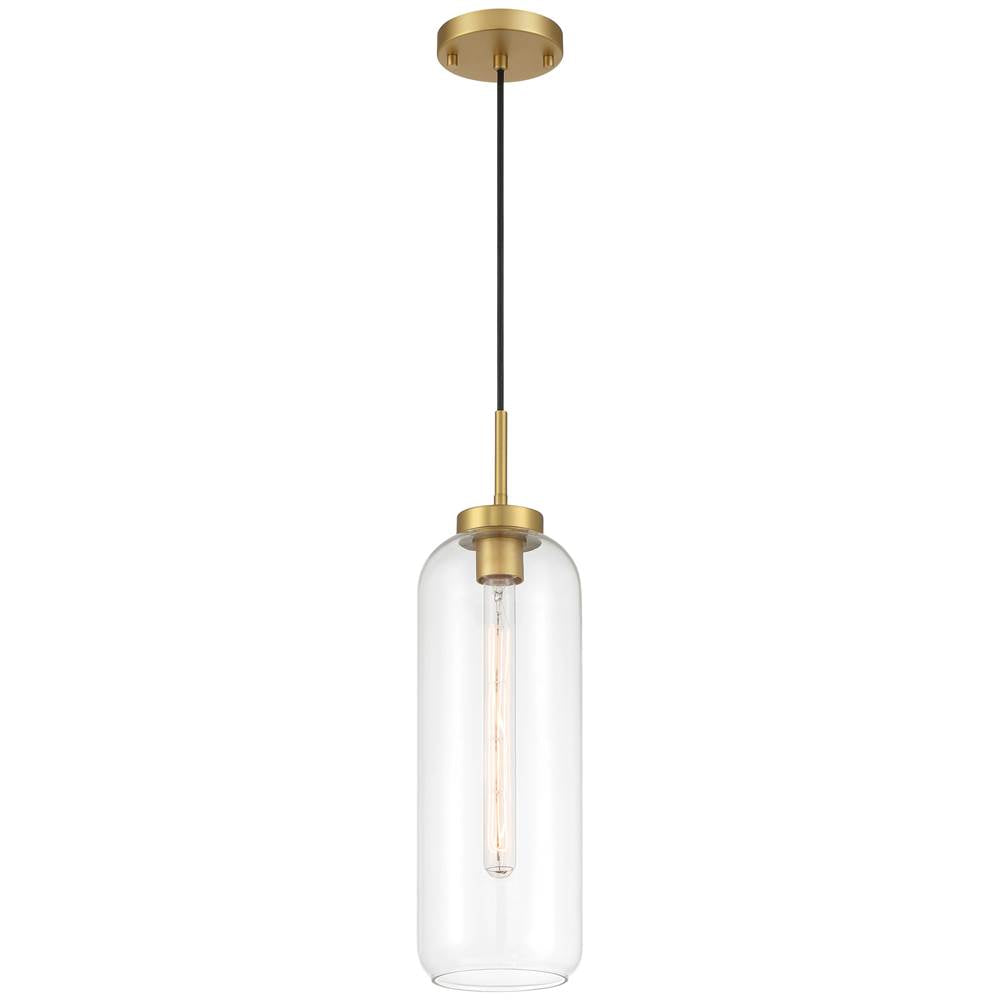 Access Lighting 52006-ABB/CLR Antique Brushed Brass 1 Light Pendant Image 1