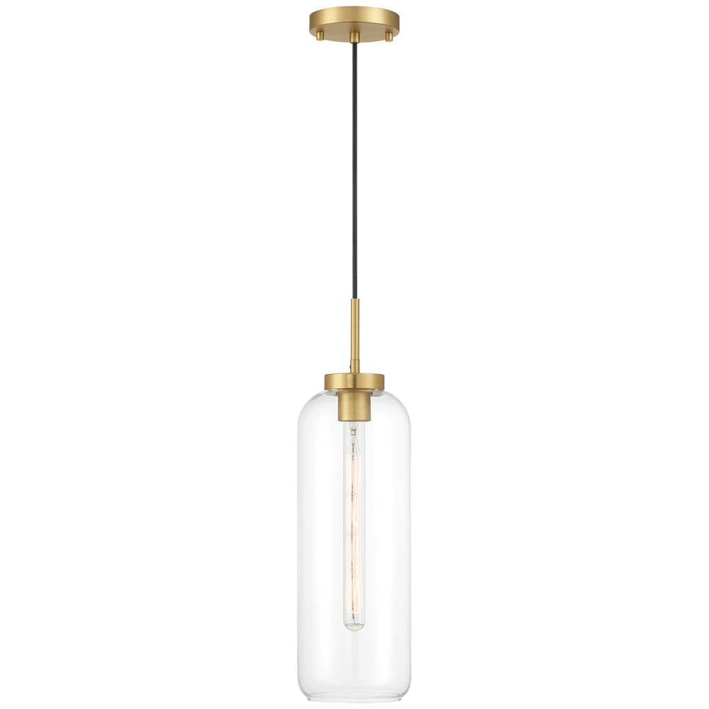 Access Lighting 52006-ABB/CLR Antique Brushed Brass 1 Light Pendant Image 3