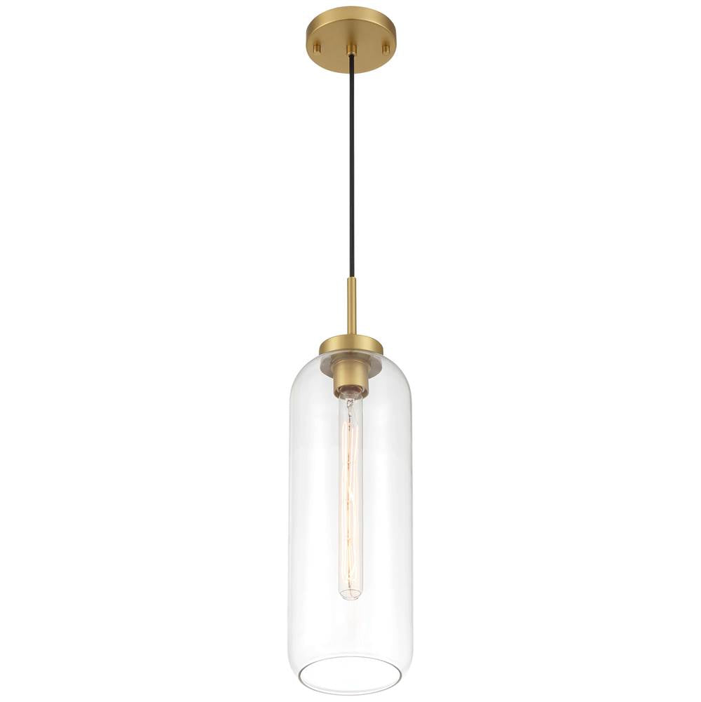 Access Lighting 52006-ABB/CLR Antique Brushed Brass 1 Light Pendant Image 6