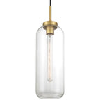 Access Lighting 52006-ABB/CLR Antique Brushed Brass 1 Light Pendant Image 4