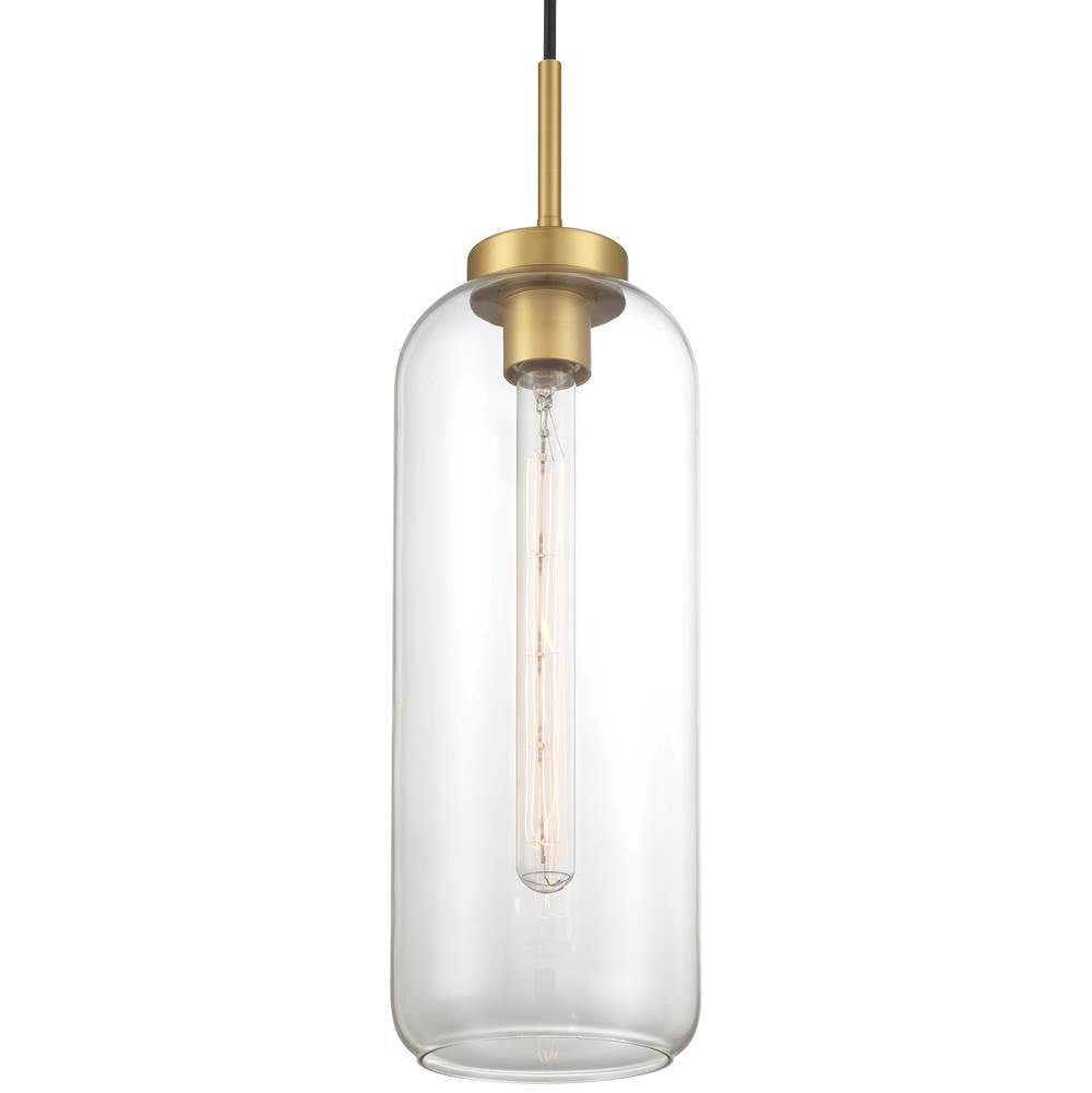 Access Lighting 52006-ABB/CLR Antique Brushed Brass 1 Light Pendant Image 4