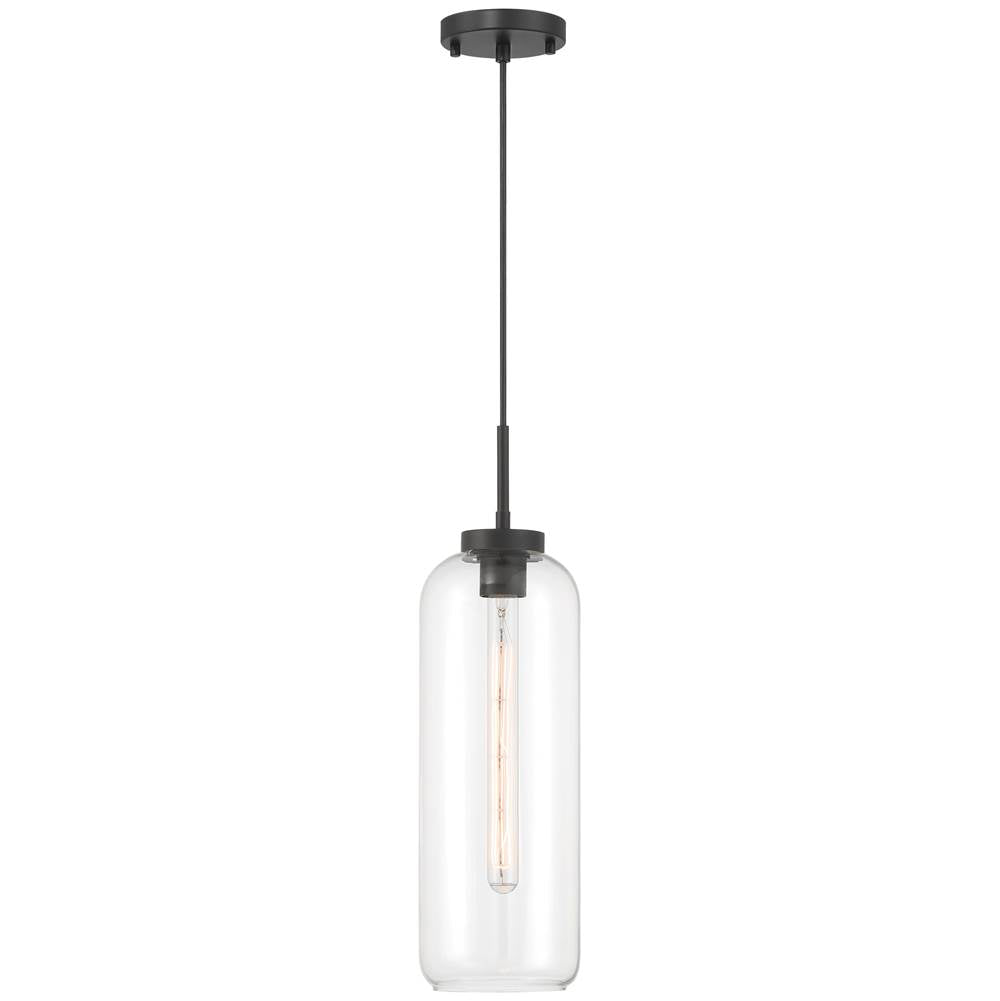 Access Lighting 52006-MBL/CLR Matte Black 1 Light Pendant Image 6