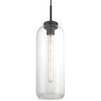 Access Lighting 52006-MBL/CLR Matte Black 1 Light Pendant Image 3