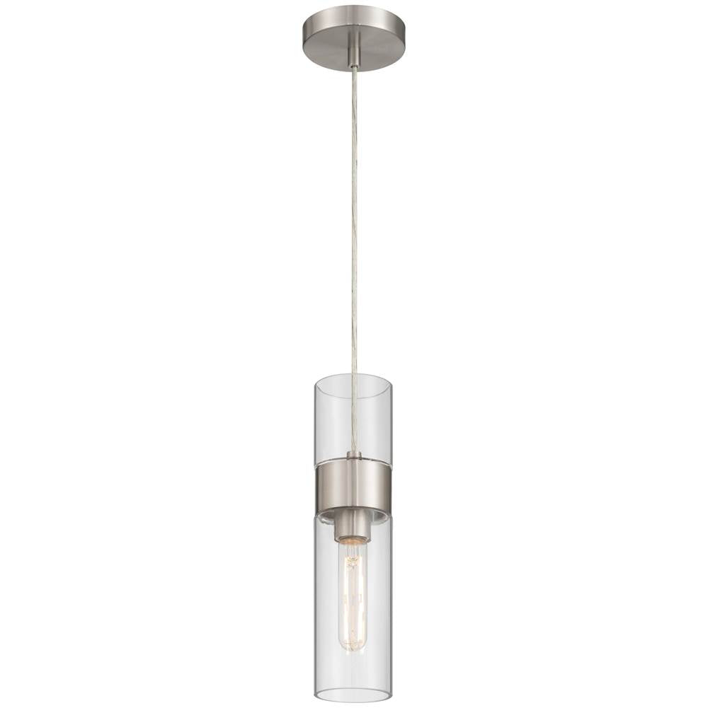 Access Lighting 52009LEDDLP-BS/CLR Brushed Steel 1 Light Led Pendant Image 1
